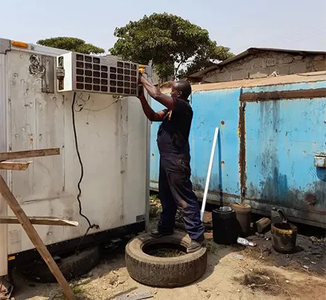 refrigerated truck units installation